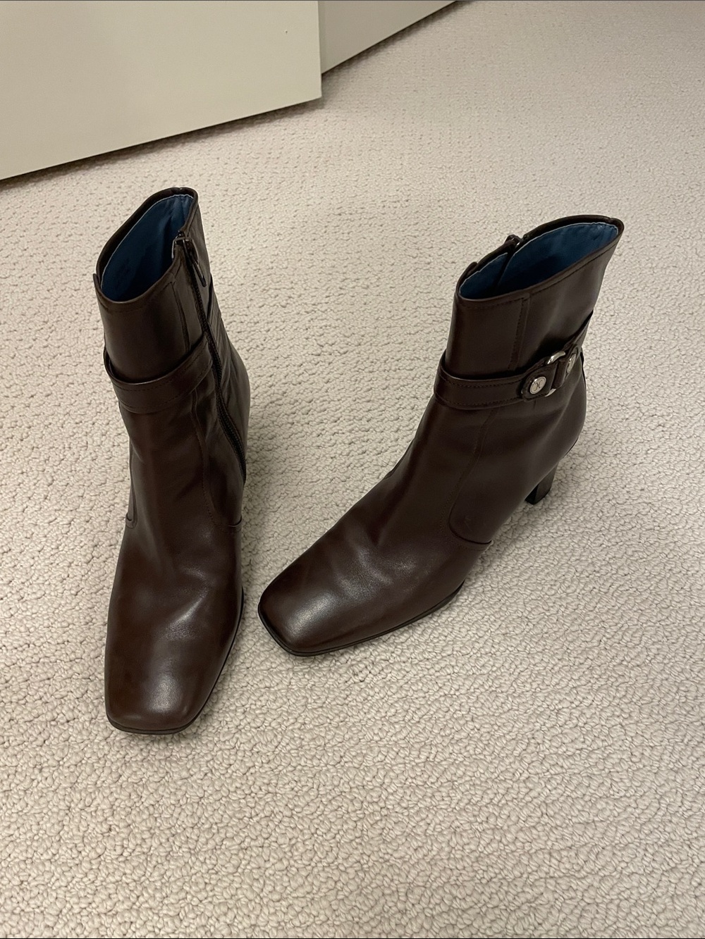 Cole Haan Dark Brown Leather Ankle Boots